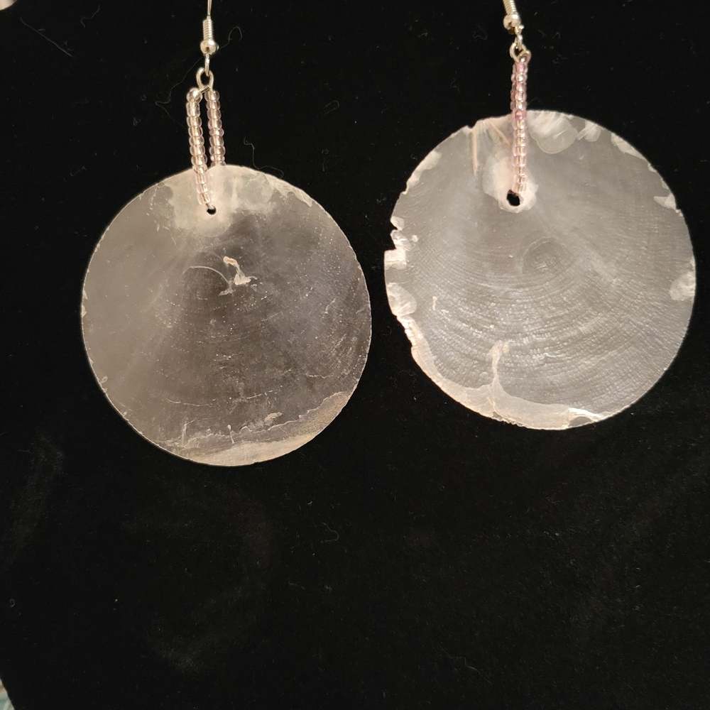 Beaded Nacre shell earrings